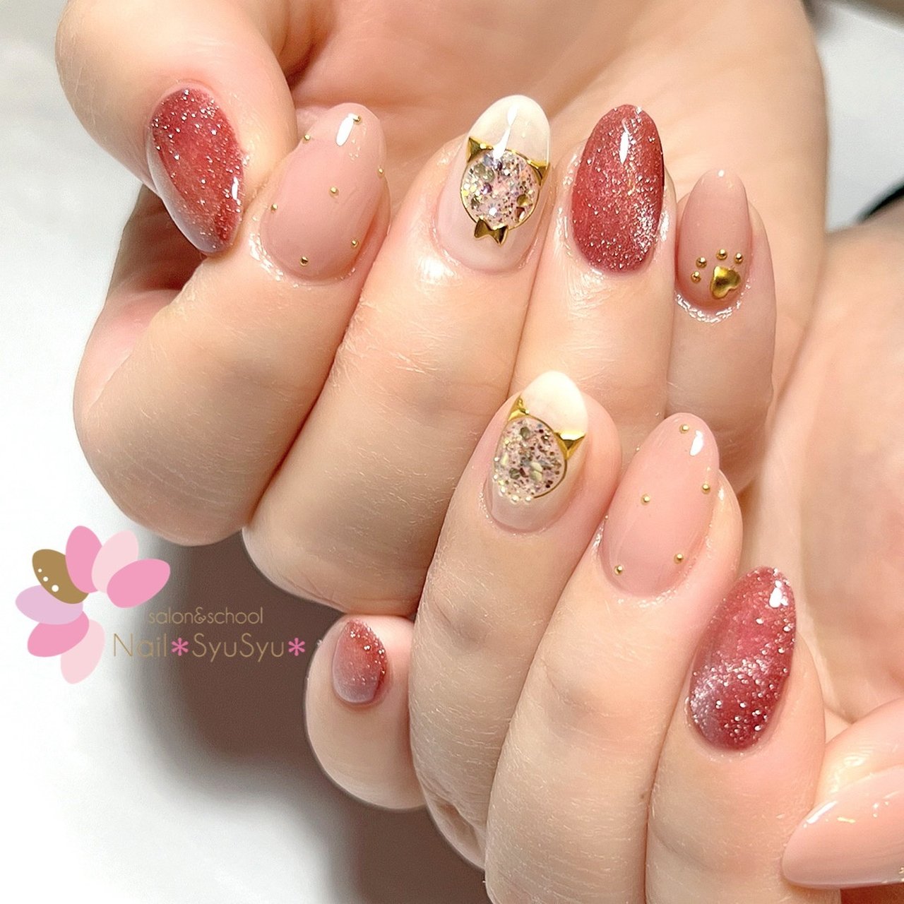 春 ハンド ホログラム ラメ アニマル柄 Nail Syusyu ネイルシュシュのネイルデザイン No ネイルブック