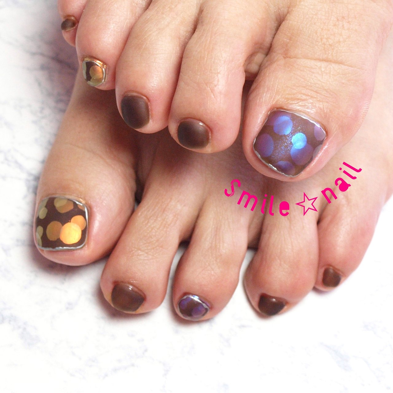 春 デート 女子会 フット マット Smile Nailのネイルデザイン No ネイルブック