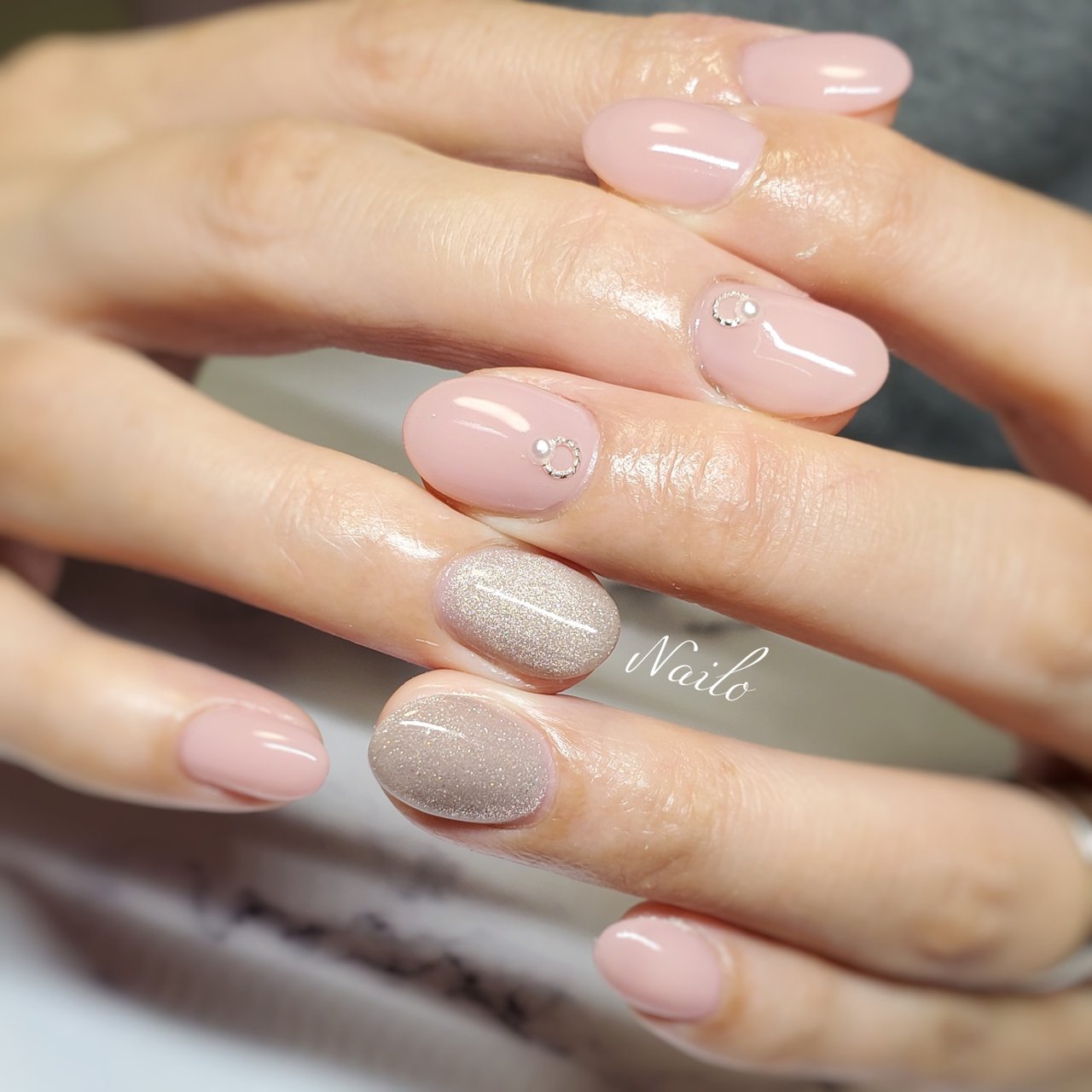 春 オールシーズン オフィス デート シンプル Nailsalon Nailoのネイルデザイン No ネイルブック