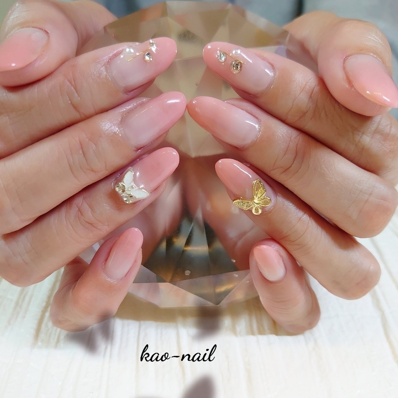 春 オールシーズン オフィス 女子会 ハンド Kao Nailのネイルデザイン No ネイルブック