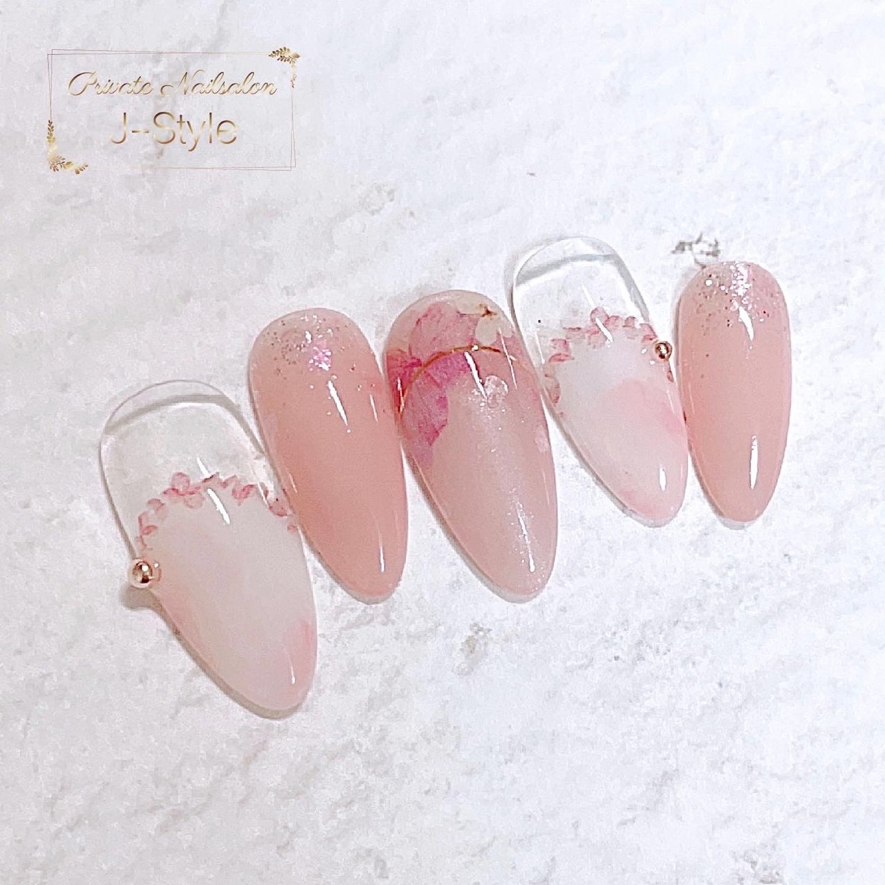 春 入学式 デート 女子会 ハンド J Style Byjunkoのネイルデザイン No ネイルブック