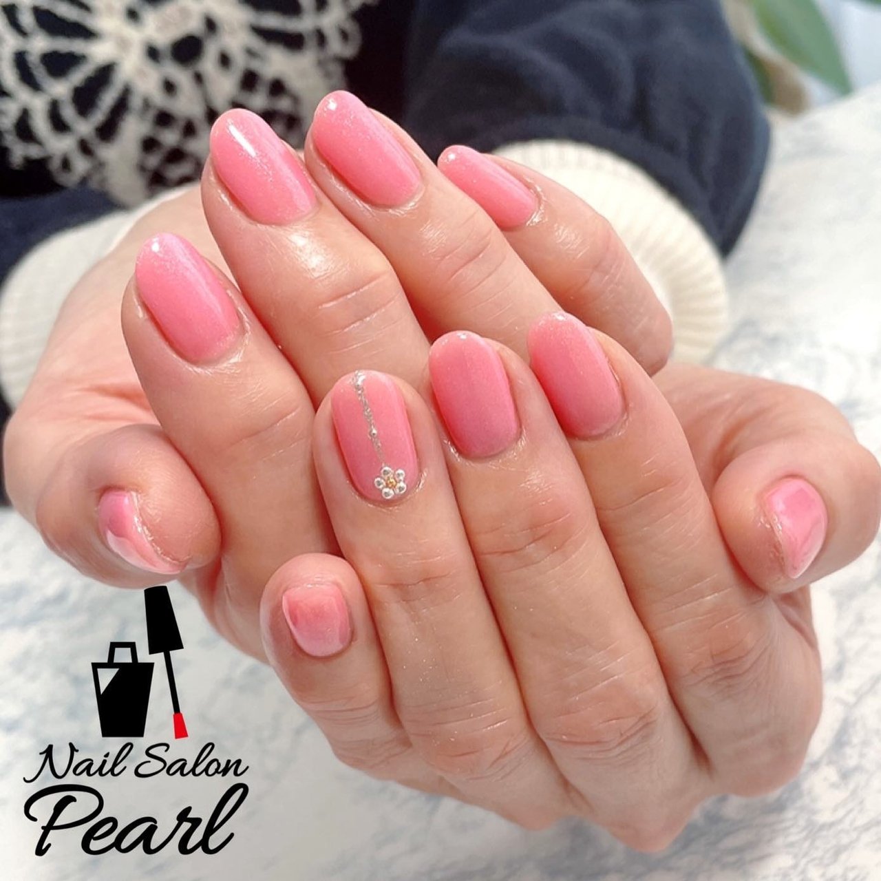 春 ハンド フラワー ピンク 広島ネイルサロンパール フィルイン導入店 のネイルデザイン No ネイルブック