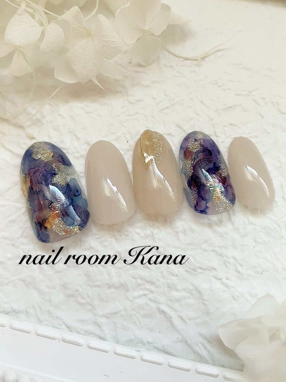 春 夏 ハンド ワンカラー 大理石 Nail Room Kanaのネイルデザイン No ネイルブック