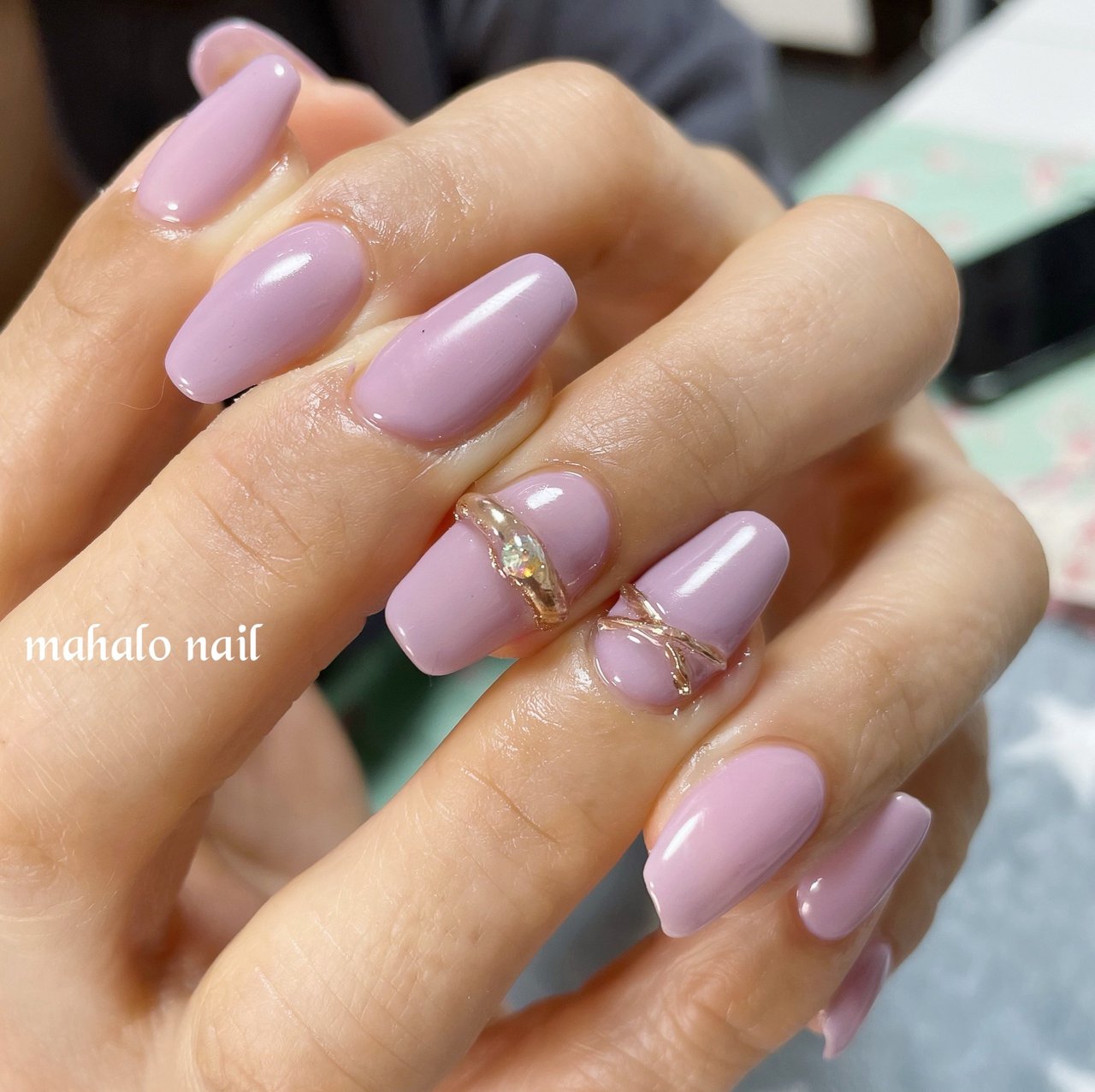 ピンク/パープル - mahalo_nailのネイルデザイン[No.7162211