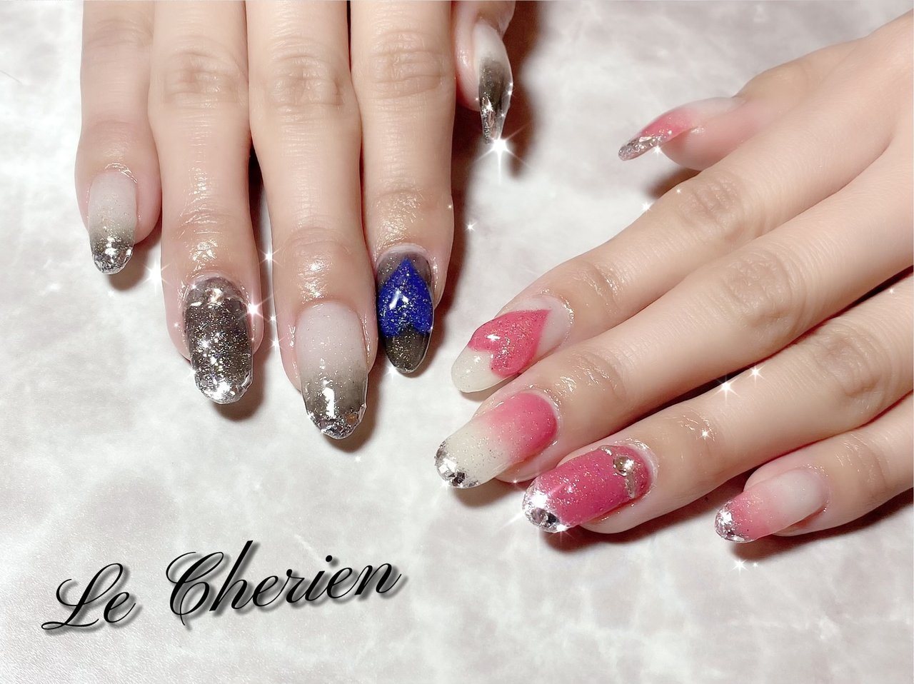 オールシーズン ハンド フレンチ グラデーション ラメ Ayaka のネイルデザイン No ネイルブック