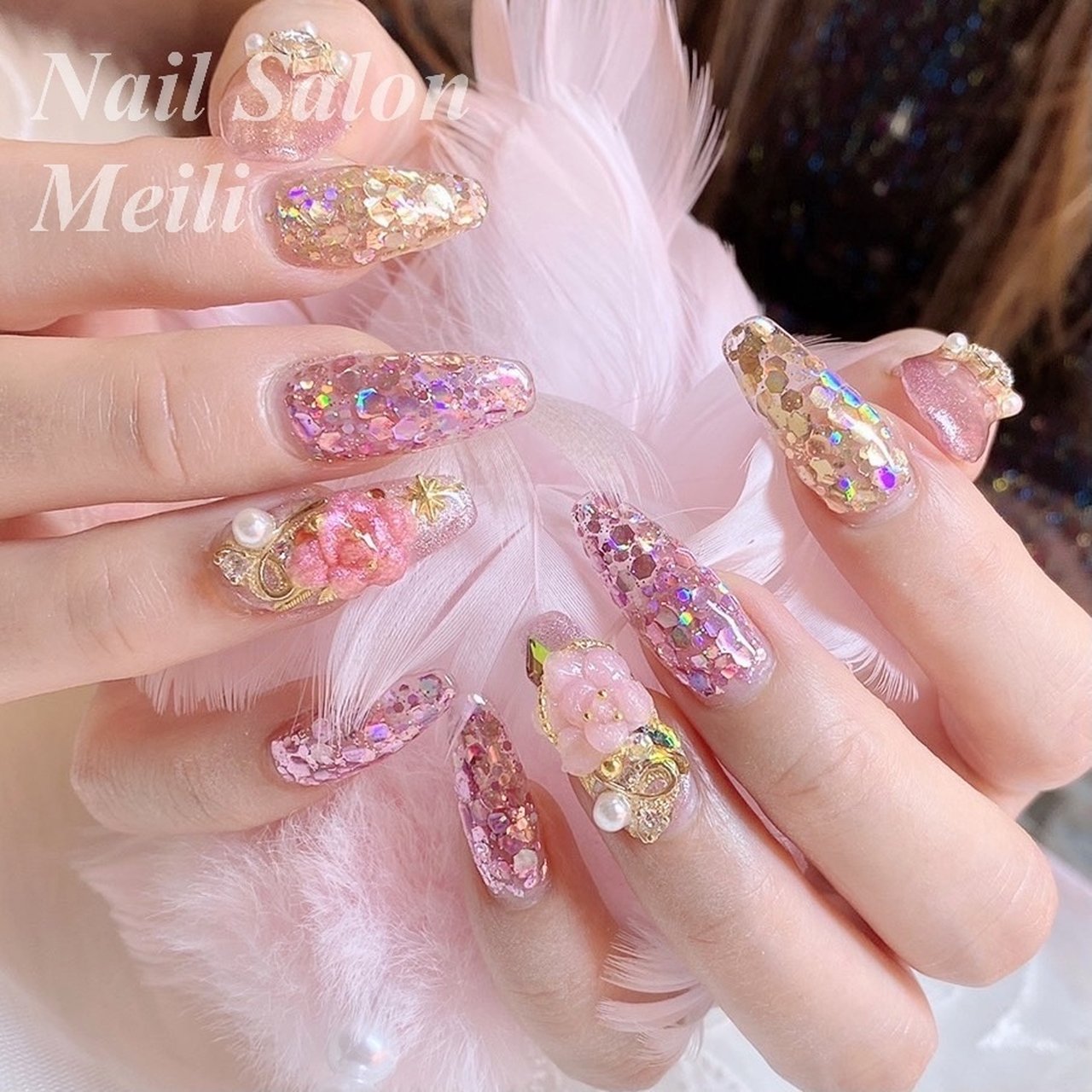 オールシーズン ハンド シンプル ロング ホワイト Nail Salon Meili 埼玉日進のネイルデザイン No ネイルブック