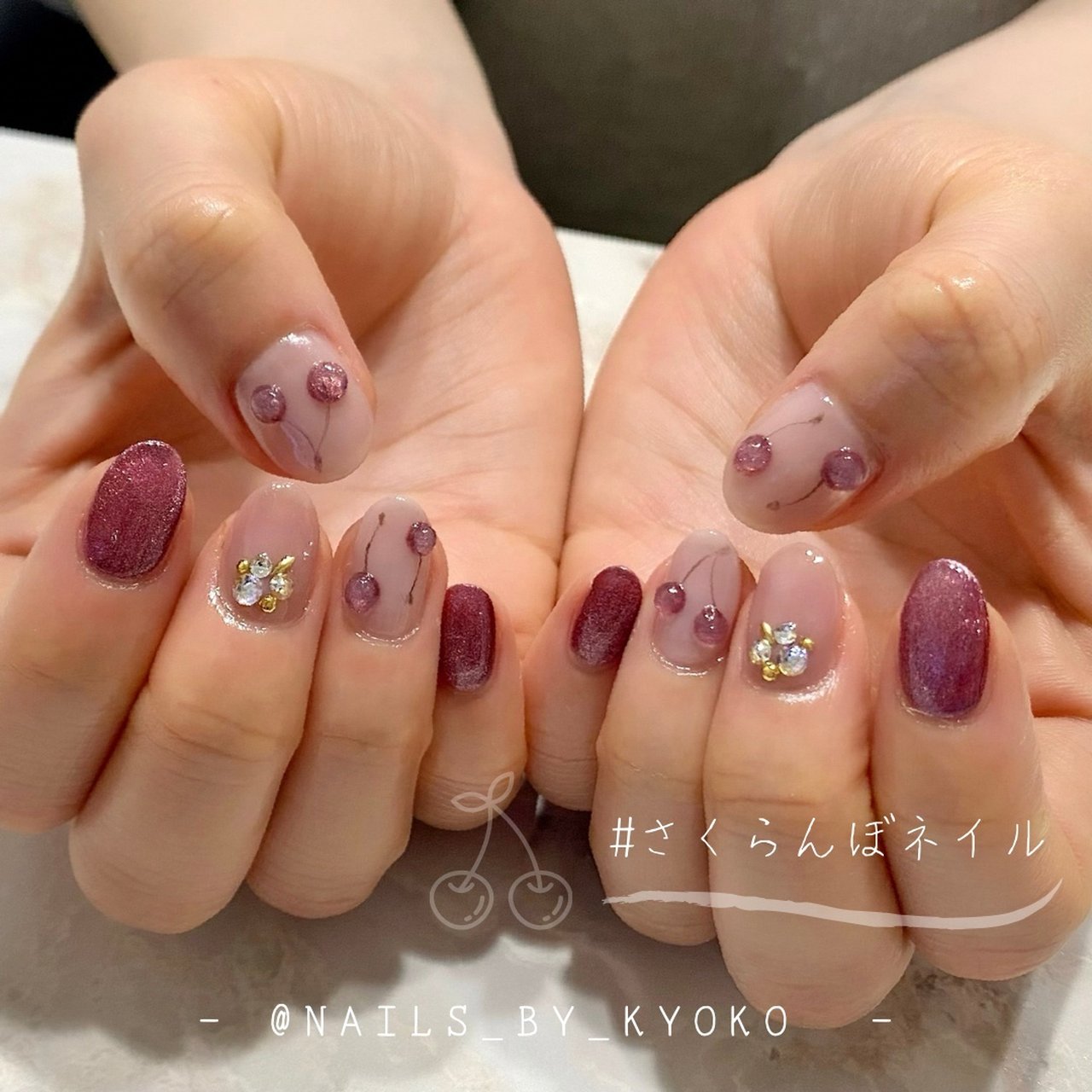 春 オールシーズン デート 女子会 ハンド Nails By Kyokoのネイルデザイン No ネイルブック