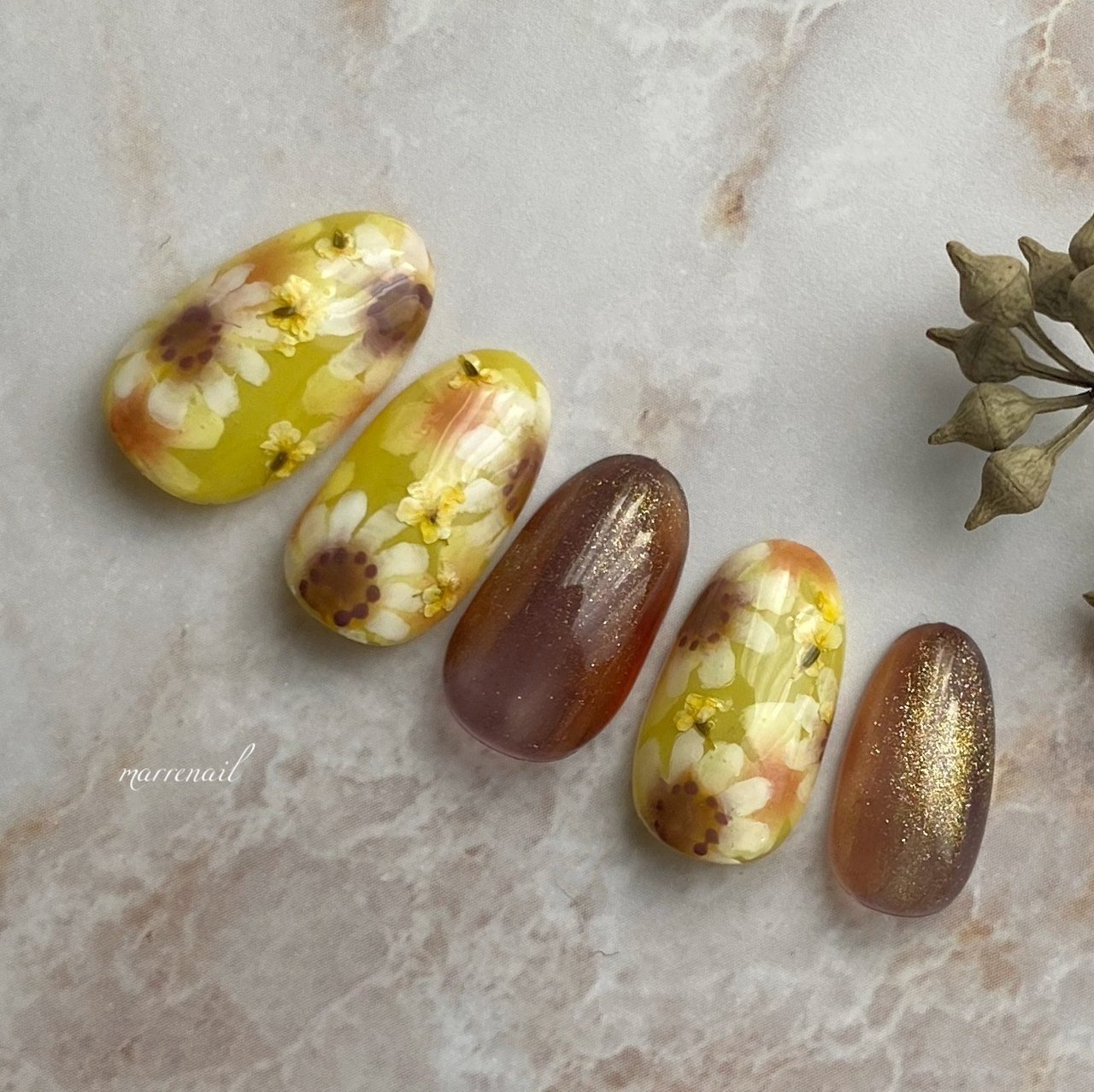 春 夏 リゾート 浴衣 ハンド Marrenail Kumikoのネイルデザイン No ネイルブック