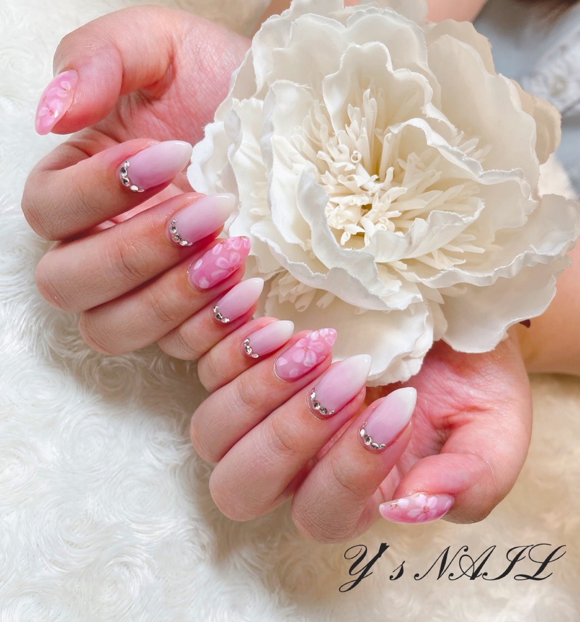 春 ハンド ピンク ジェルネイル お客様 Y S Nailのネイルデザイン No ネイルブック