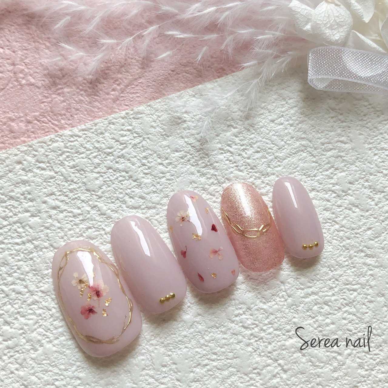 春 卒業式 ブライダル パーティー マグネット Serea Nailのネイルデザイン No ネイルブック