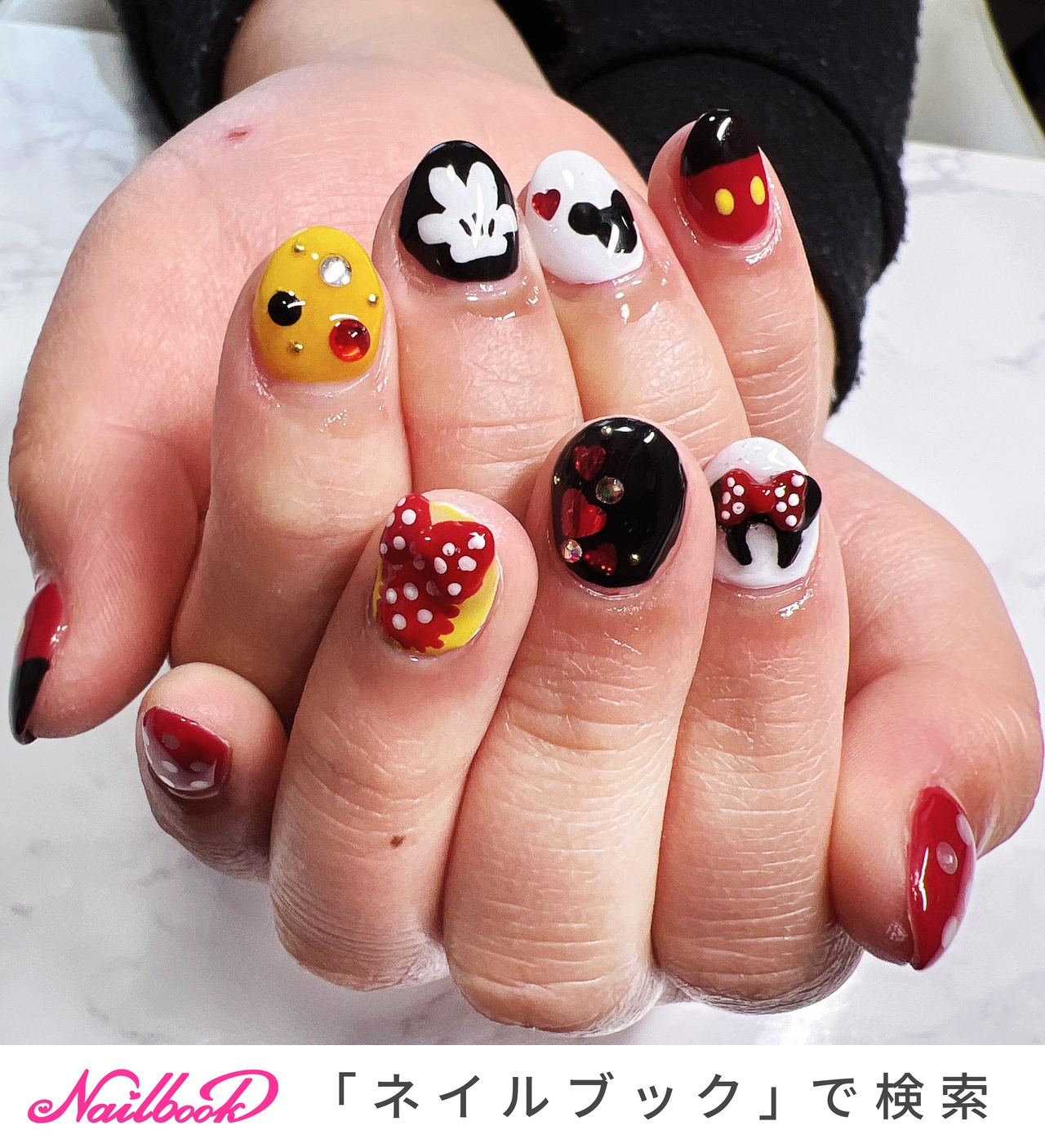 ミニーのネイルデザイン ネイルブック