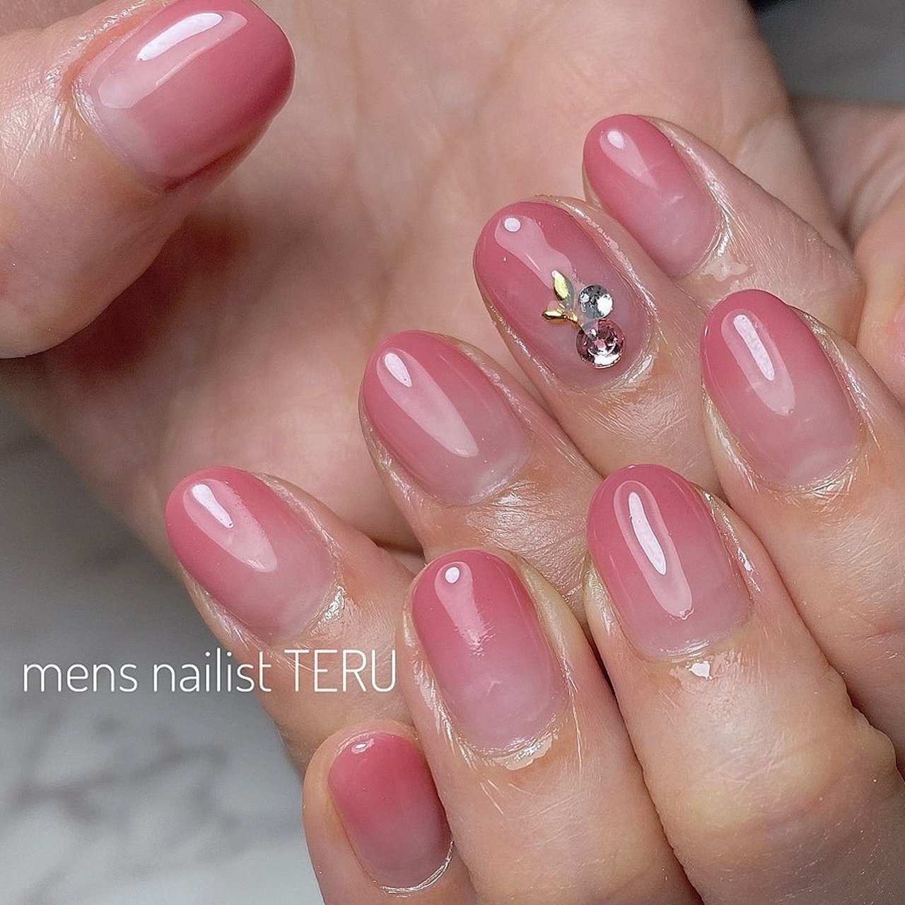 春 ハンド ピンク 大阪北堀江nail Salon Eternalメンズネイリストteruのネイルデザイン No ネイルブック