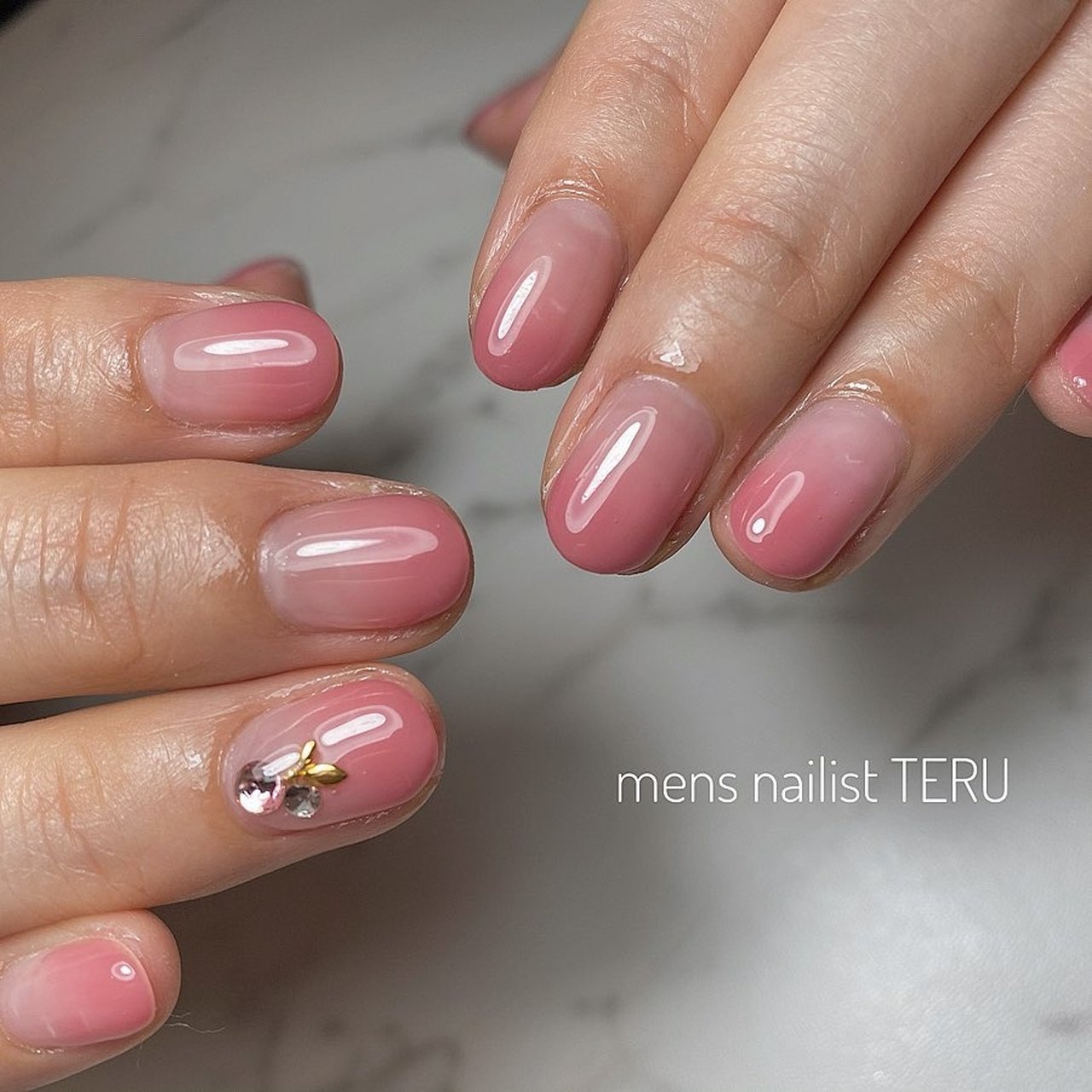 春 ハンド ピンク 大阪北堀江nail Salon Eternalメンズネイリストteruのネイルデザイン No ネイルブック