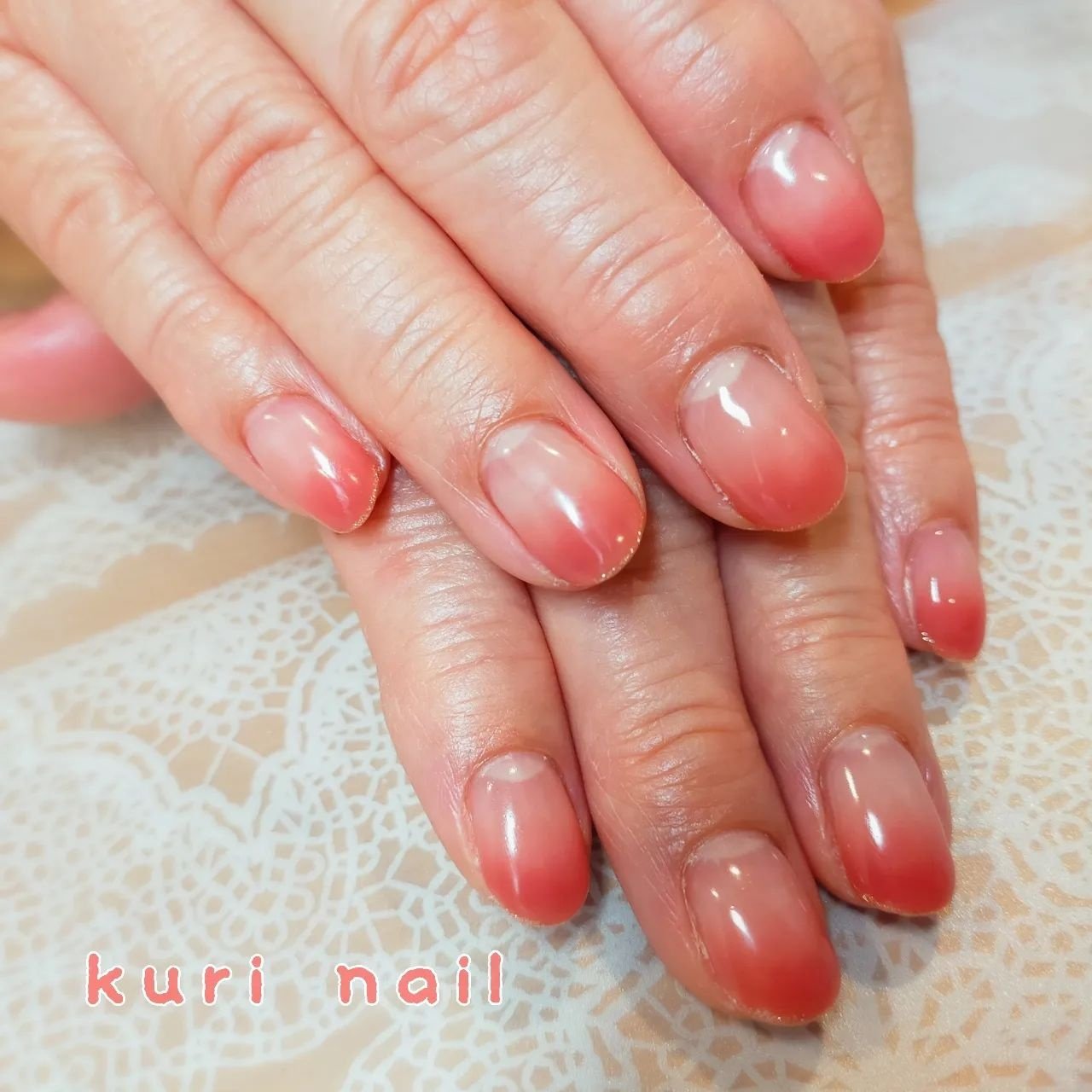 春 オフィス ハンド シンプル グラデーション くりのネイルデザイン No ネイルブック