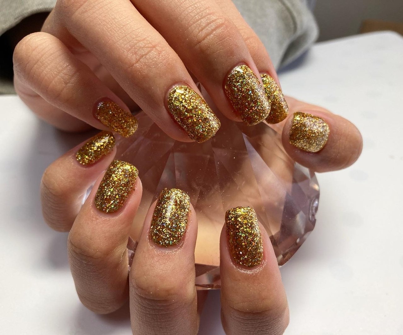 オールシーズン ハンド シンプル ラメ ワンカラー Nail Yukkoのネイルデザイン No ネイルブック