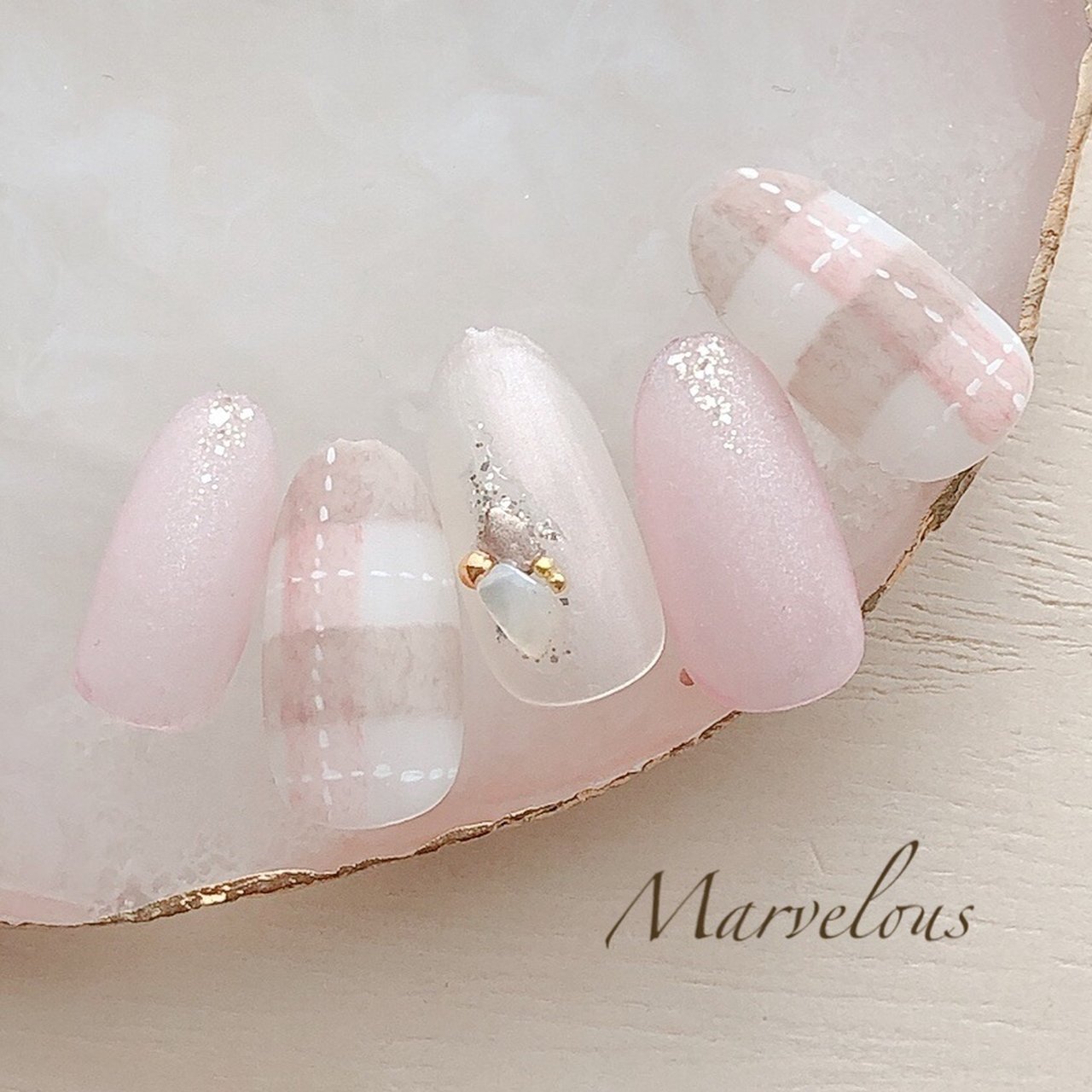 オールシーズン オフィス ブライダル パーティー ハンド 原田涼子 ｍarvelous大宮東口店 のネイルデザイン No ネイル ブック