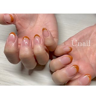 オフィス フレンチ ラメラインのネイルデザイン ネイルブック