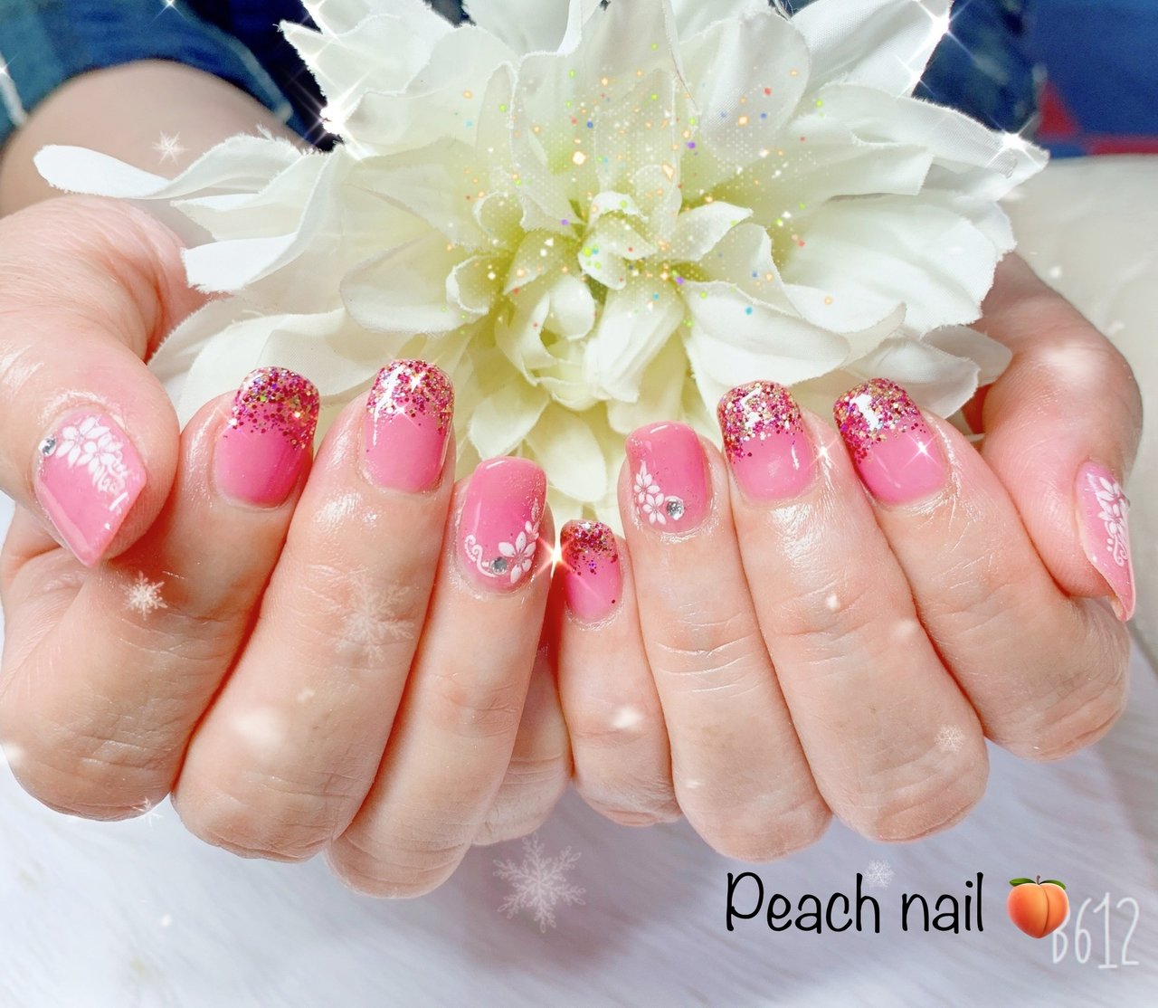 春 夏 オールシーズン ハンド ラメ Momoのネイルデザイン No ネイルブック