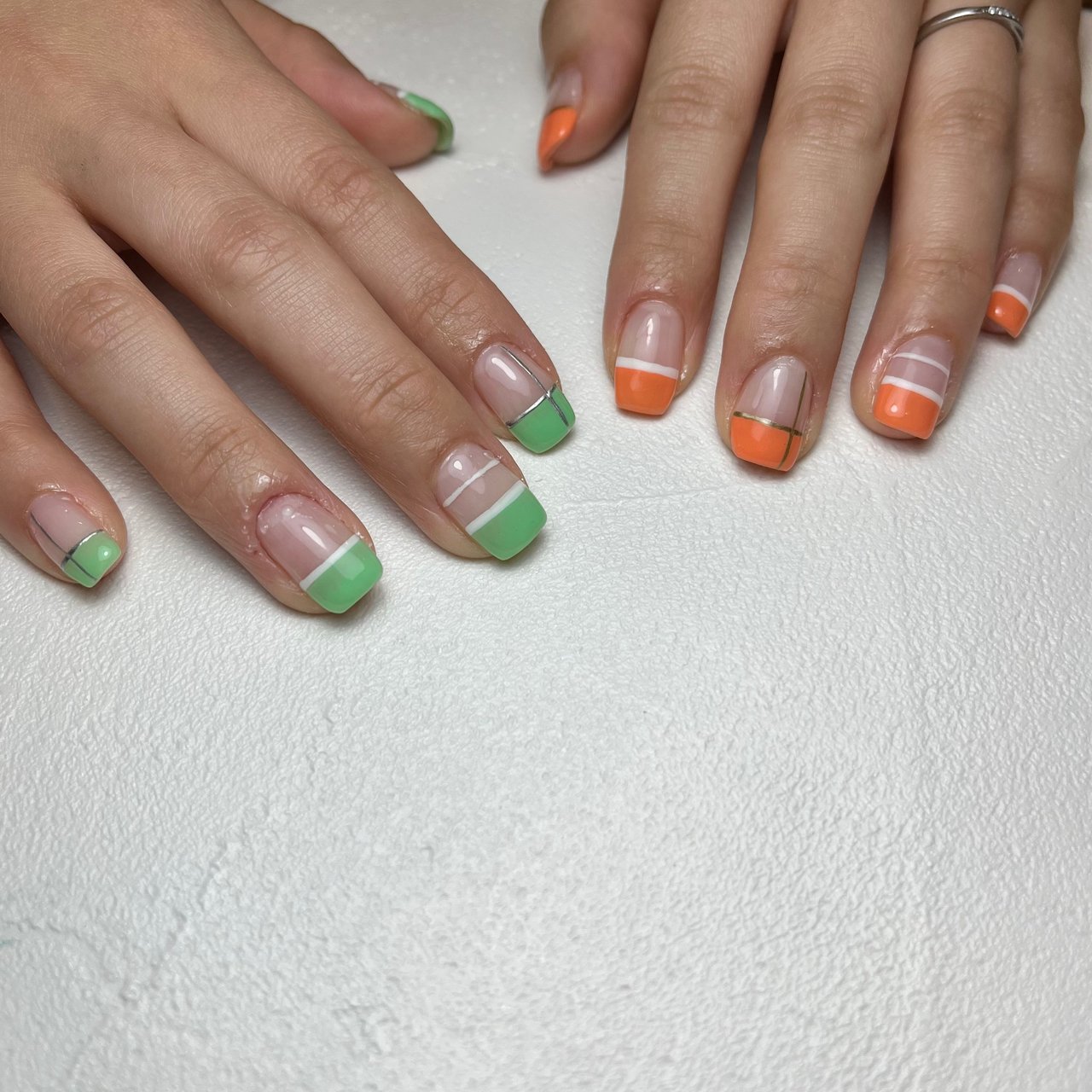 春 オールシーズン 女子会 ハンド フレンチ Lili Nailsのネイルデザイン No ネイルブック