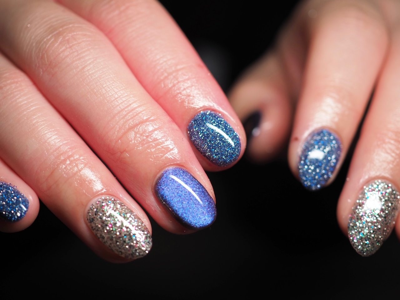 オールシーズン/ラメ/ワンカラー/ブルー/ネイビー - 【梅島ネイル