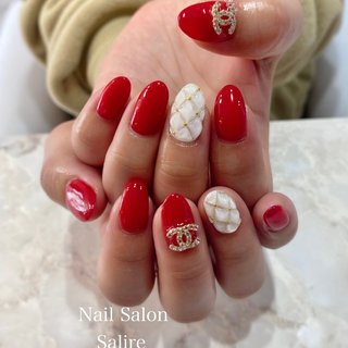 ブランド柄/キルティングのネイルデザイン｜ネイルブック 