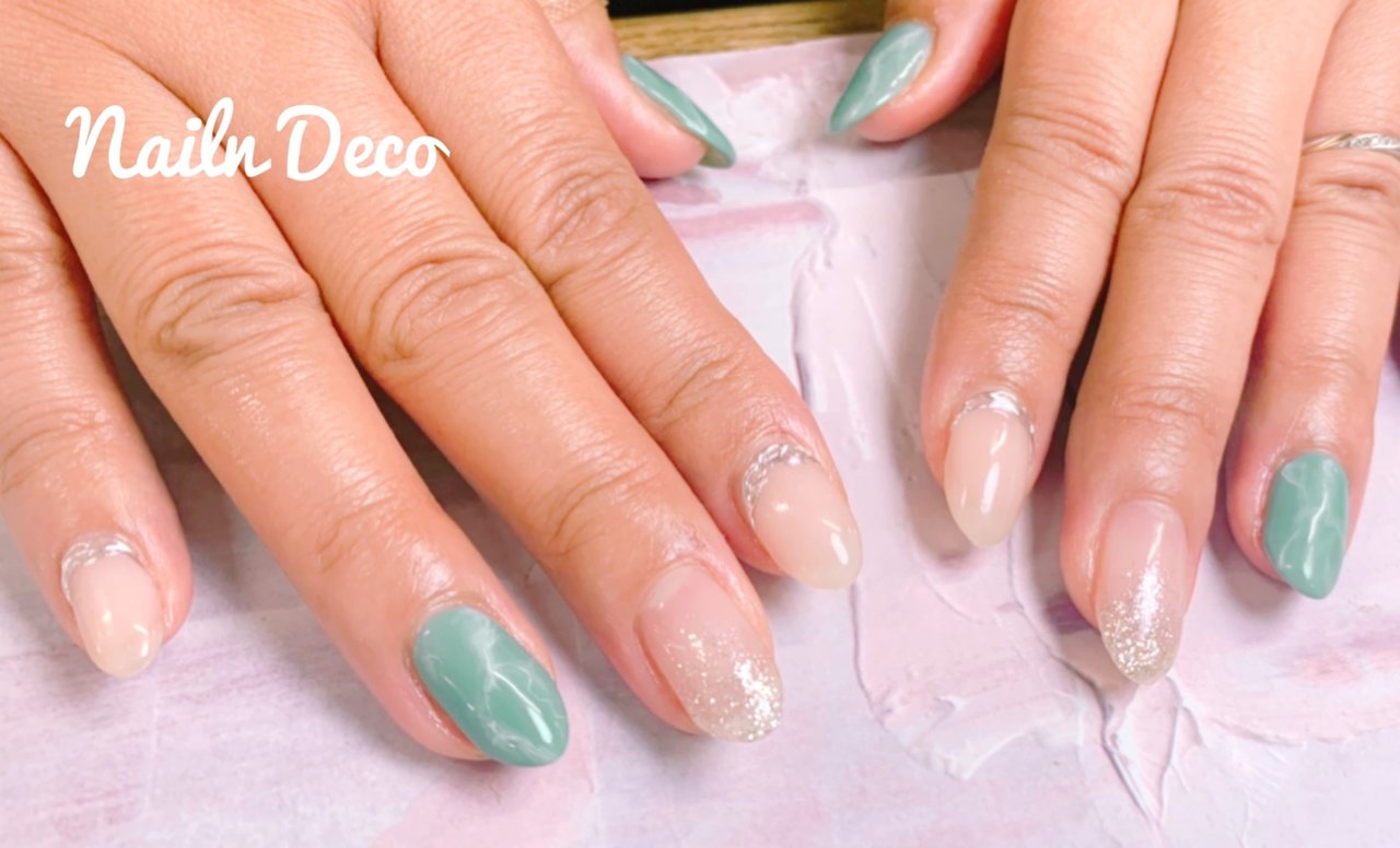 春 秋 冬 ハンド ラメ Nailndecoのネイルデザイン No ネイルブック
