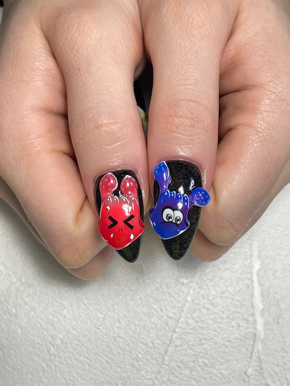 確認用　スプラトゥーン　ネイルパーツ スプラトゥーン 3dネイルパーツ 3dパーツ ネイルパーツ