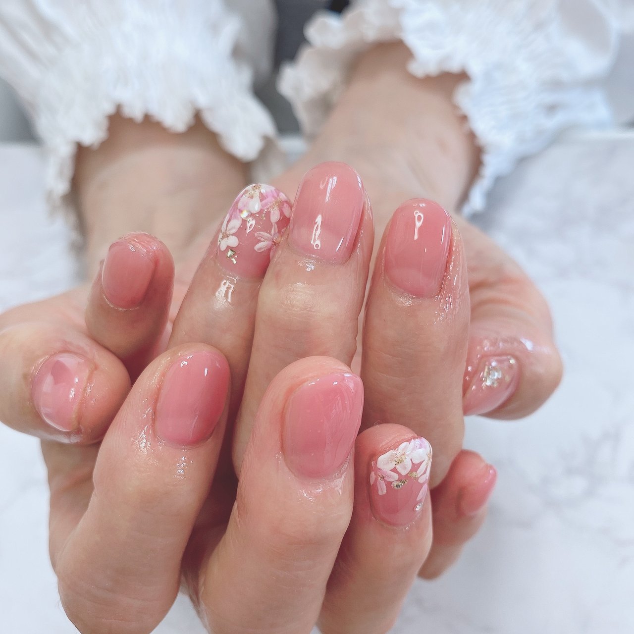 春 オールシーズン デート 女子会 ハンド Miwaのネイルデザイン No ネイルブック