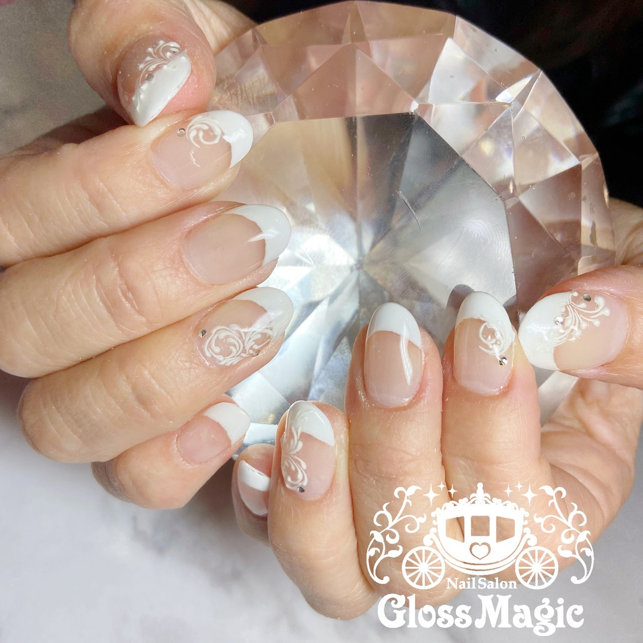 オールシーズン ブライダル ハンド シンプル フレンチ Yun のネイルデザイン No ネイルブック