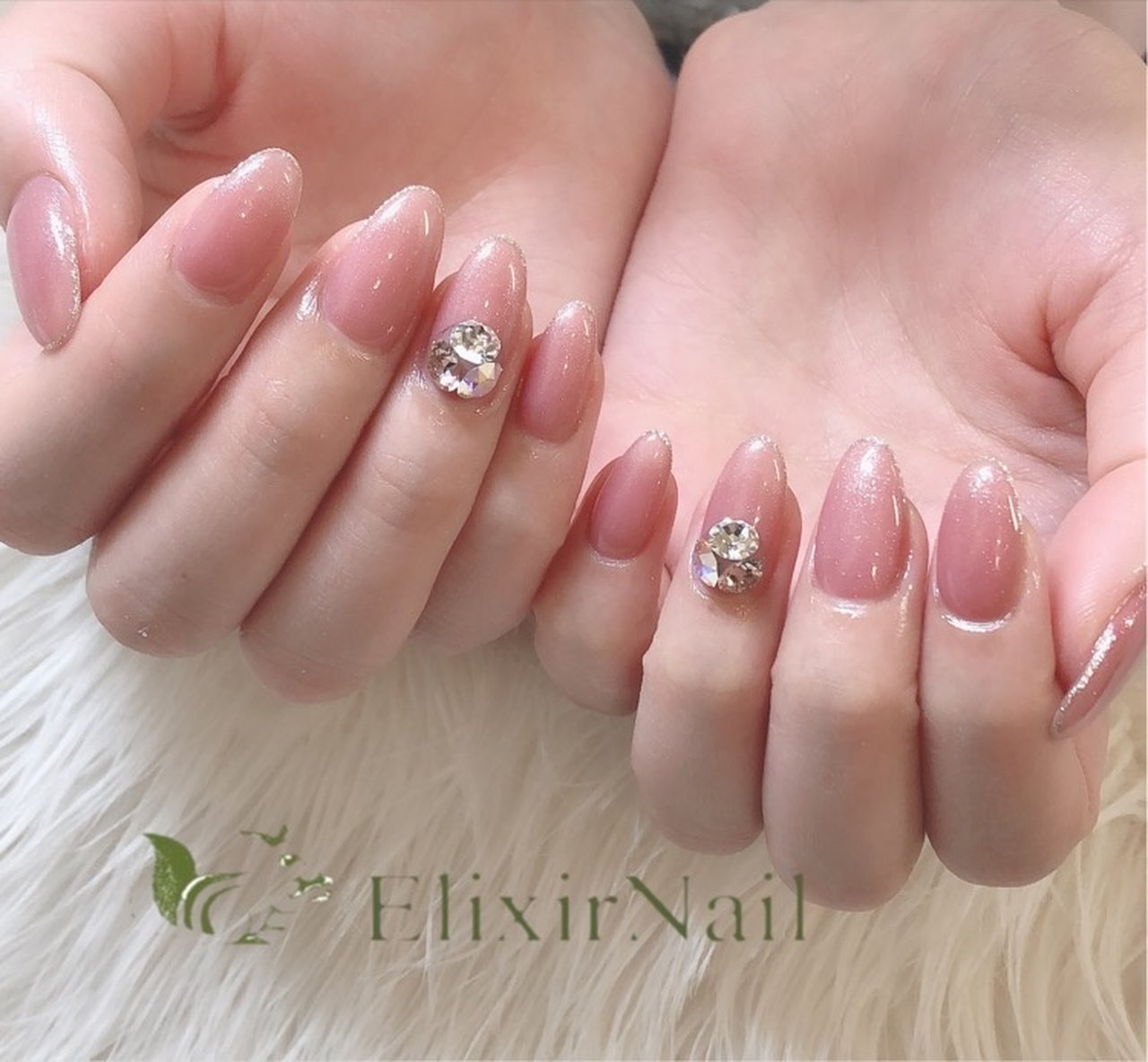 オールシーズン オフィス デート 女子会 ハンド エリクサーネイルのネイルデザイン No ネイルブック