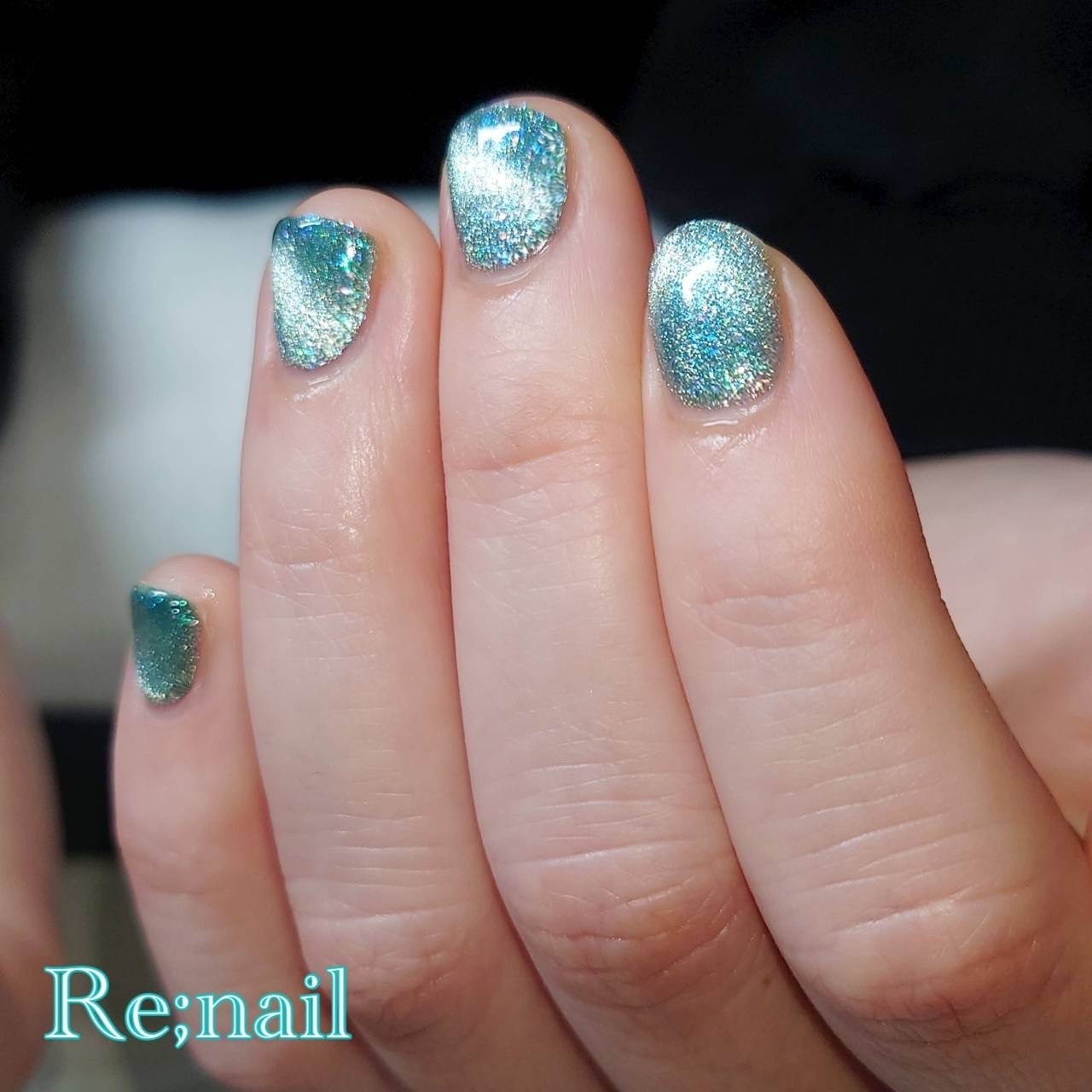 夏 オールシーズン ハンド シンプル マグネット Re Nailのネイルデザイン No ネイルブック