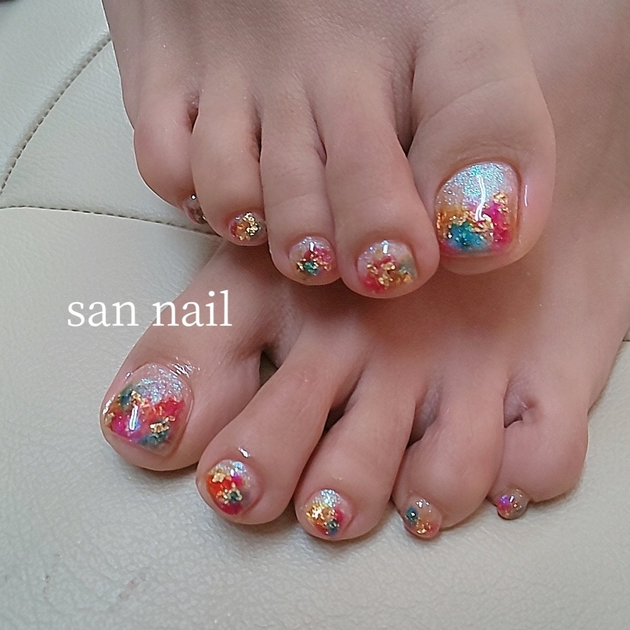 春 夏 オールシーズン デート フット San Nailのネイルデザイン No ネイルブック