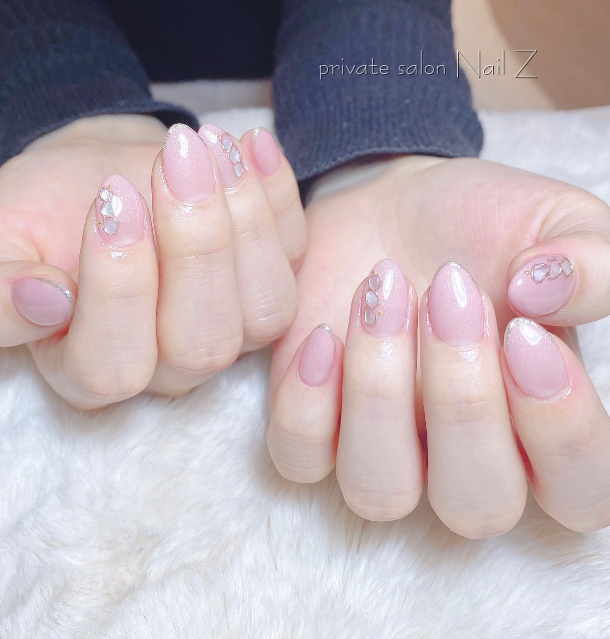 ハンド グラデーション シェル ミディアム ピンク Nail Z ネイルジー のネイルデザイン No ネイルブック