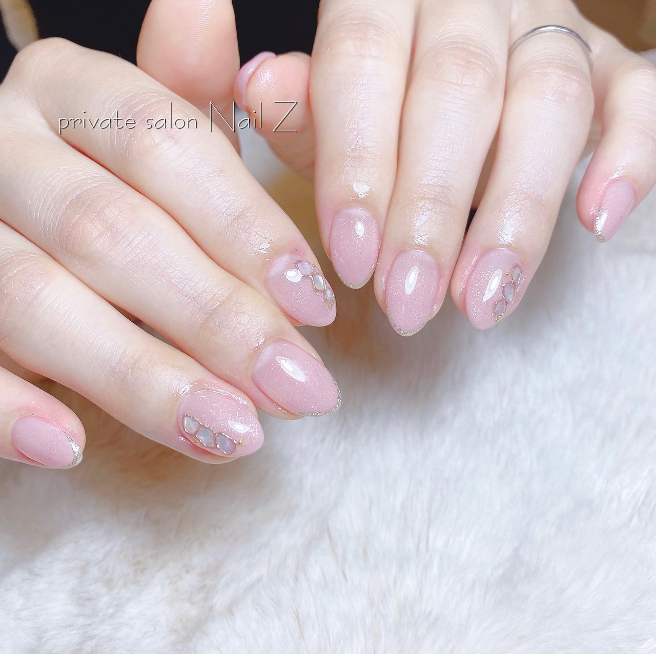 ハンド グラデーション シェル ミディアム ピンク Nail Z ネイルジー のネイルデザイン No ネイルブック