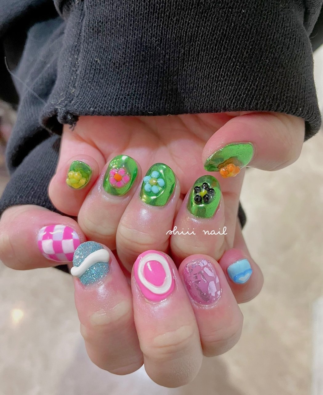 春 夏 冬 オールシーズン ハンド Shiii Nailのネイルデザイン No ネイルブック