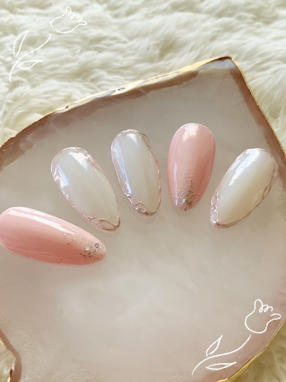 春 ハンド シンプル ラメ ワンカラー Kun Kunのネイルデザイン No ネイルブック