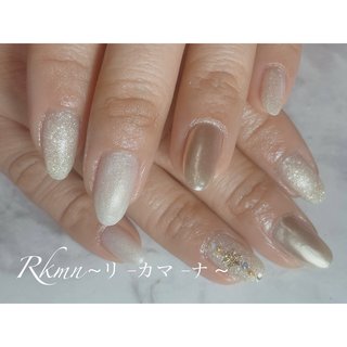 シンプル 雪の結晶のネイルデザイン ネイルブック