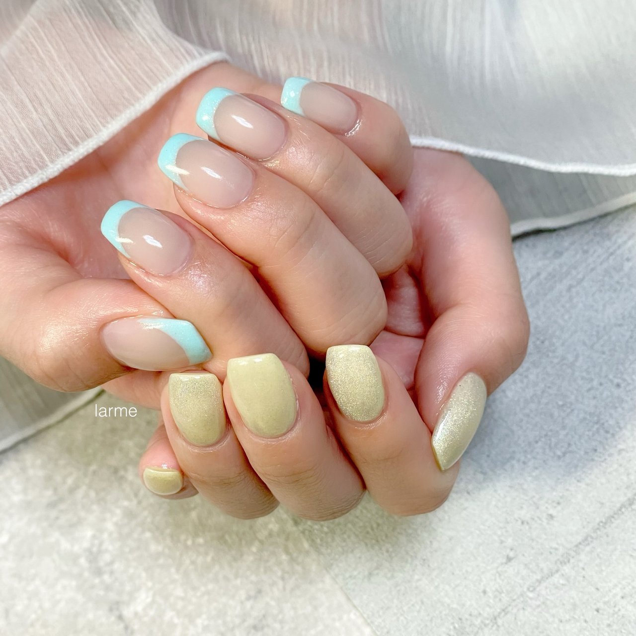 ハンド イエロー グリーン Nailroomlarmeのネイルデザイン No 719 ネイルブック