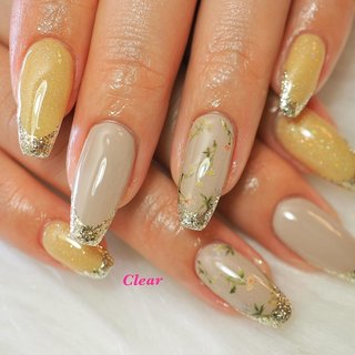 フレンチ グレージュのネイルデザイン ネイルブック