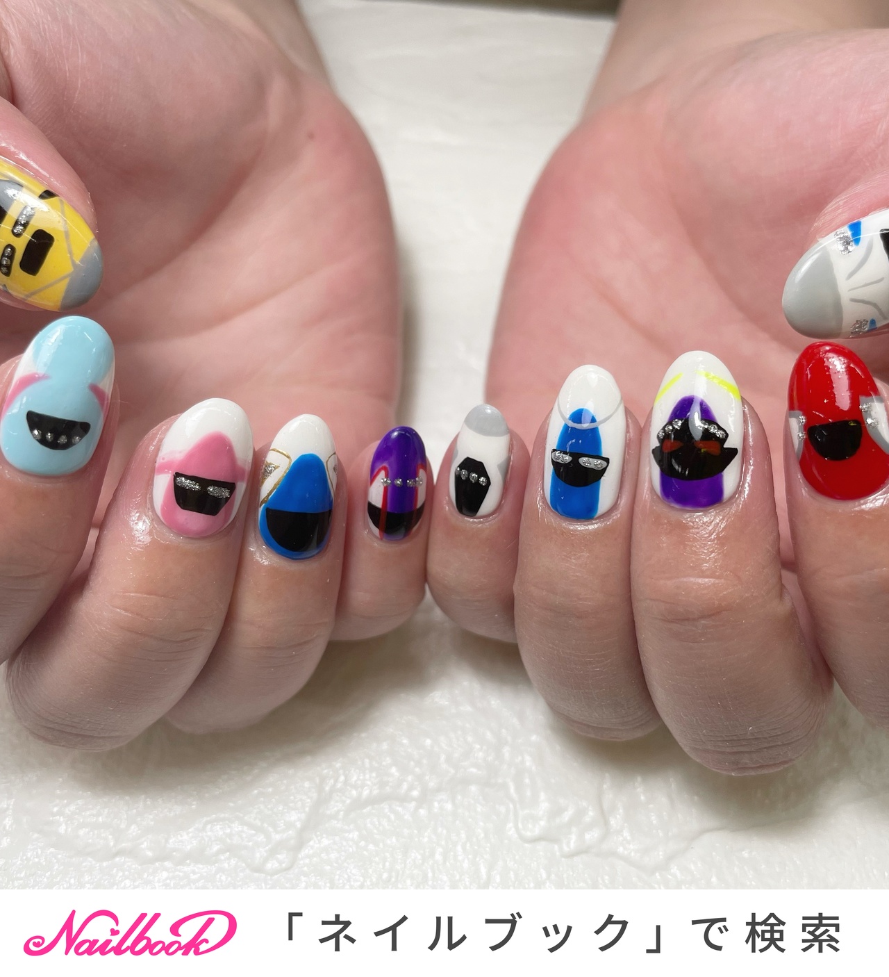 新幹線ネイルのネイルデザイン ネイルブック