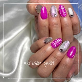 ホットピンクのネイルデザイン ネイルブック