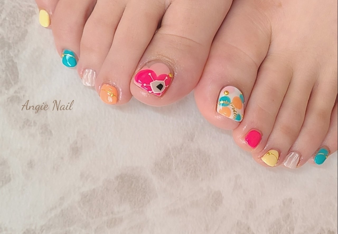 春 海 リゾート オフィス フット Angienailのネイルデザイン No ネイルブック