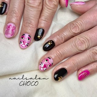 おすすめ順 ピンクパンサーネイルのネイルデザイン ネイルブック