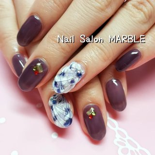 オフィス/ビジュー/ピーコックのネイルデザイン｜ネイルブック 