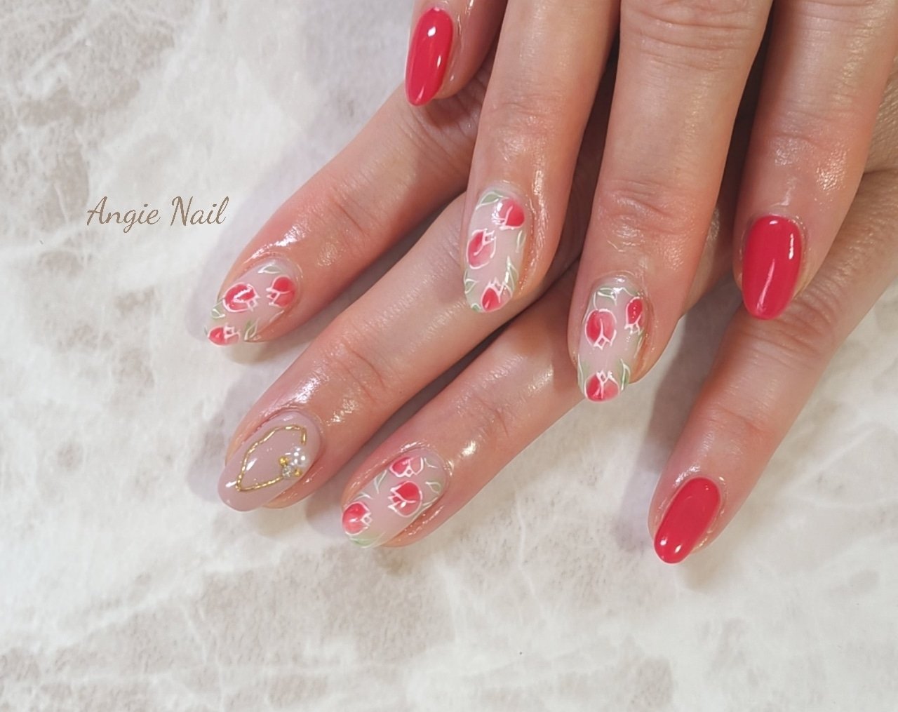 春 卒業式 入学式 オフィス ハンド Angienailのネイルデザイン No ネイルブック