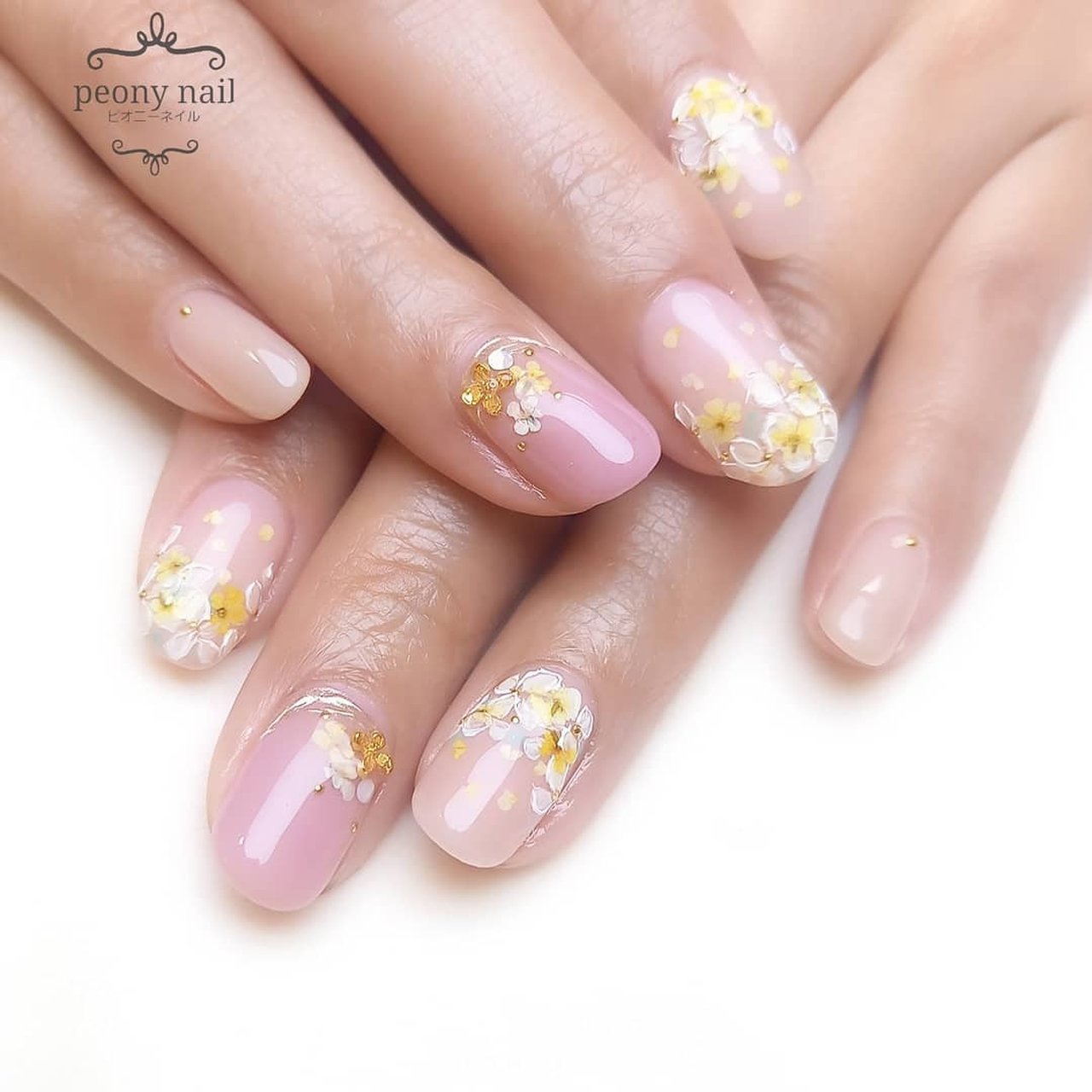 春 オフィス 女子会 ハンド グラデーション Peony Nail ピオニーネイル横浜のネイルデザイン No ネイルブック