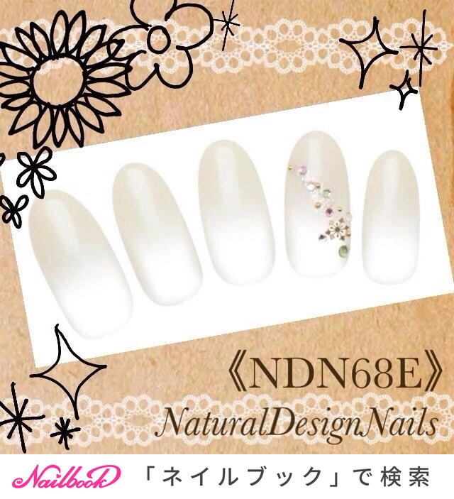 冬 ハンド グラデーション ジェル ネイルチップ Naturaldesignnailsのネイルデザイン No 367700 ネイルブック