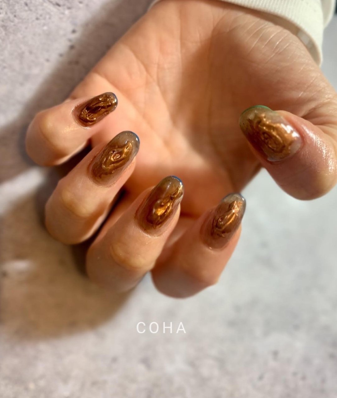 春 夏 ハンド アンティーク ミディアム Coha Nail And Artのネイルデザイン No ネイルブック