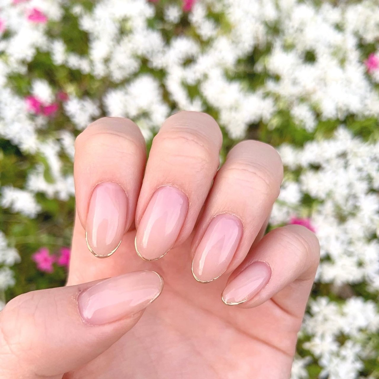 春/オールシーズン/ハンド/シンプル/フレンチ - ym___nailのネイル