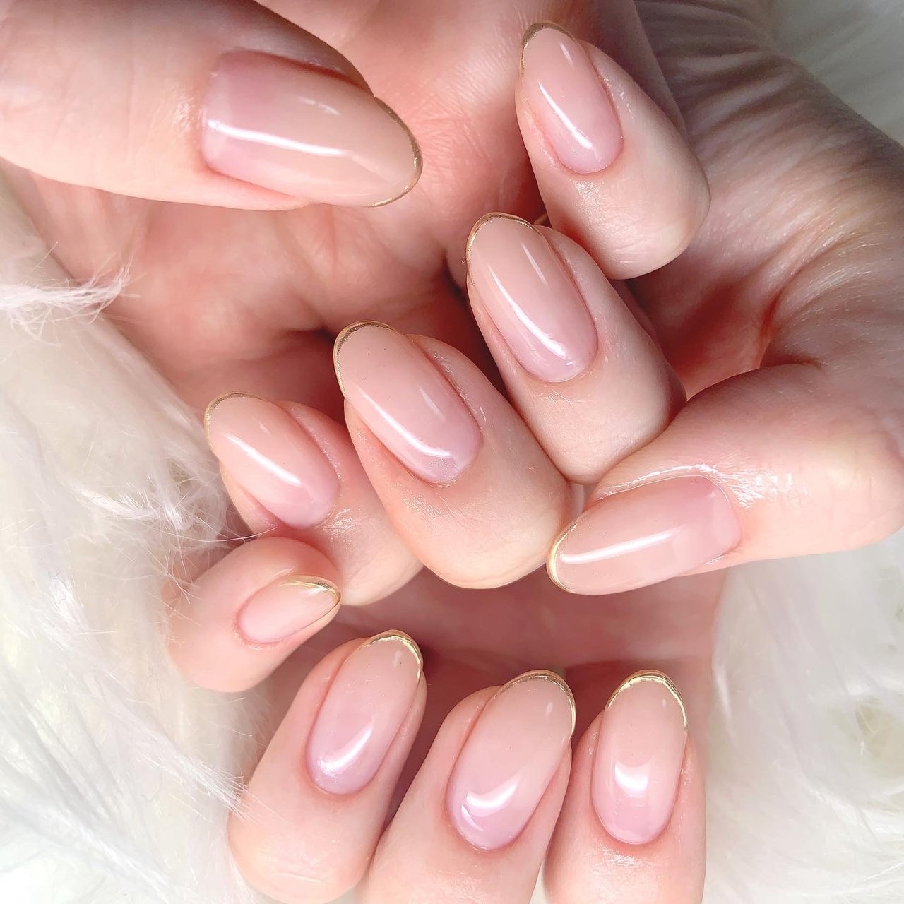 春 オールシーズン ハンド シンプル フレンチ Ym6312のネイルデザイン No ネイルブック